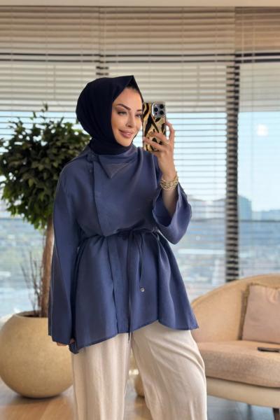 4470 Mardin Tunik İndigo