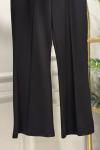 5586 Madrid İspanyol Paça Pantolon Siyah