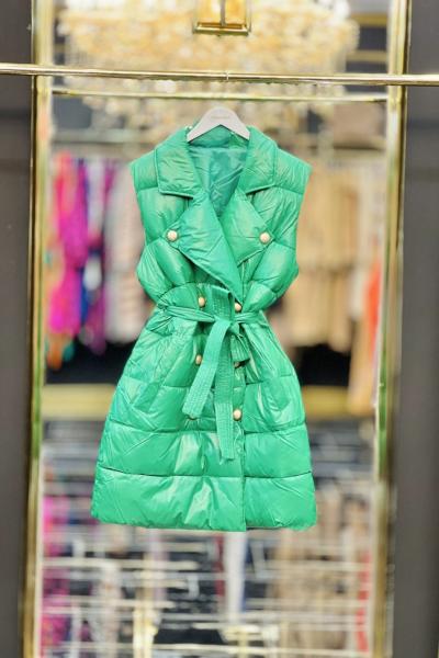 8550 Metal Düğmeli Yakalı Yelek Benetton