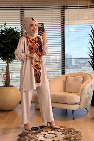 9913 Hülya Takım Bej