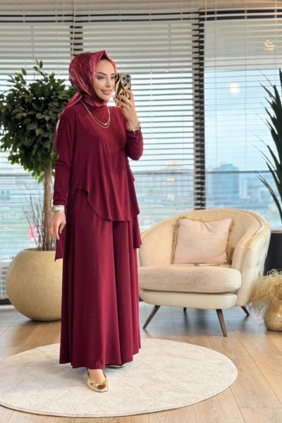 HWN6278 Bensu Takım Bordo