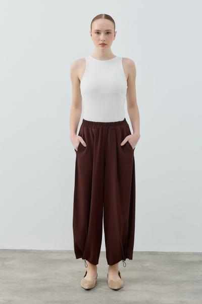 MRW1628 Spor Krep Pantolon Kahve
