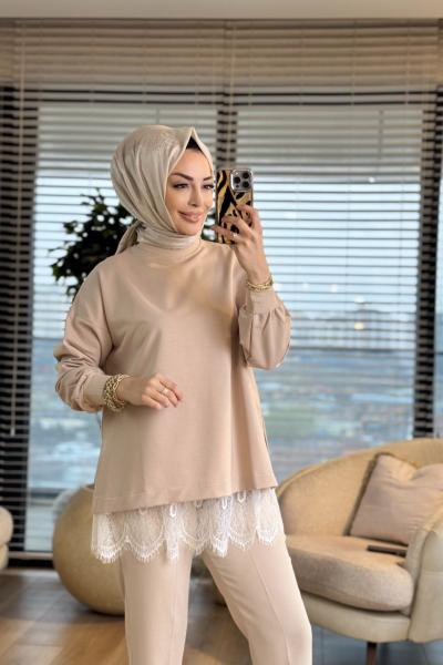 MRW1793 Loli Sweat Bej