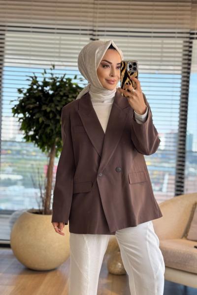 MRW1806 Blazer Ceket Kahve