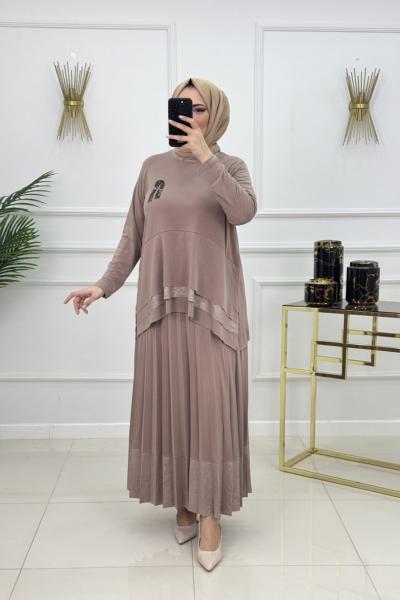 AYTÜL ETEKLİ TAKIM-CAMEL