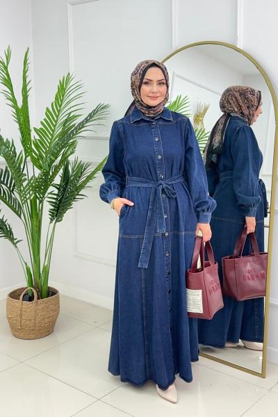 BERRAK ELBİSE - LACİVERT