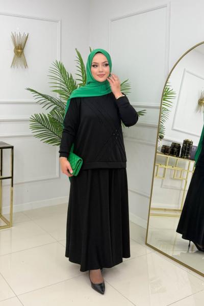 DAMLA ETEKLİ TAKIM - SİYAH