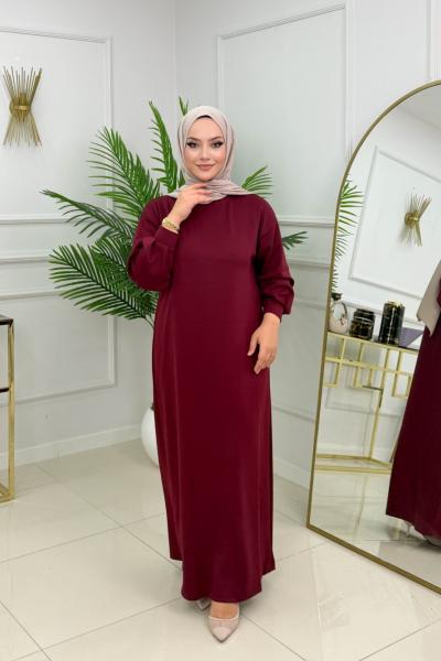 ELSA OYSHO ELBİSE - BORDO