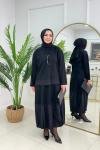 HÜLYA ETEKLİ TAKIM - SİYAH