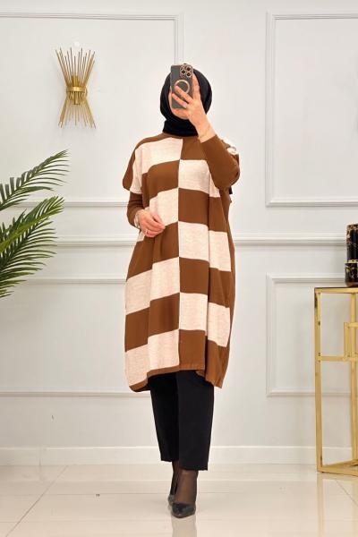 SURA TUNİK-KAHVERENGİ