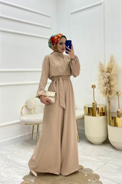 Akasya Tesettür Tulum Taş Taş