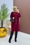 Angora Hırka Bordo Bordo