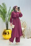 Aqua Tesettür Takım Bordo Bordo