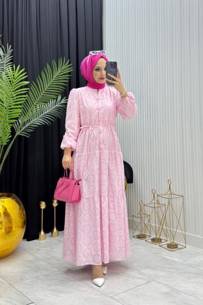 Aylen Elbise Pembe Pembe