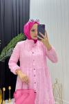 Beyza Elbise Pembe Pembe