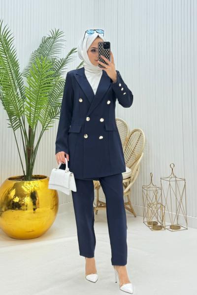 Blazer Ceket Takım Lacivert Lacivert