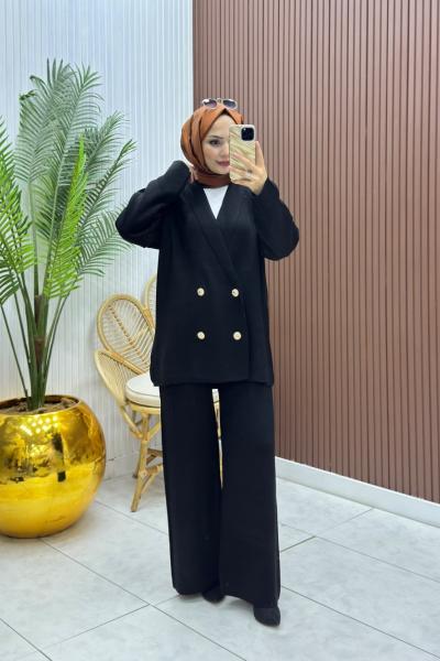 Blazer Takım Siyah Siyah