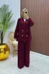 Blazer Takım Bordo Bordo