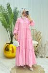 Bohem Elbise Pembe Pembe