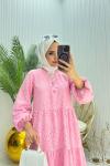 Bohem Elbise Pembe Pembe