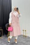 Buklet Yelek Pembe  Pembe