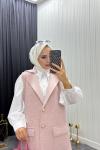 Buklet Yelek Pembe  Pembe