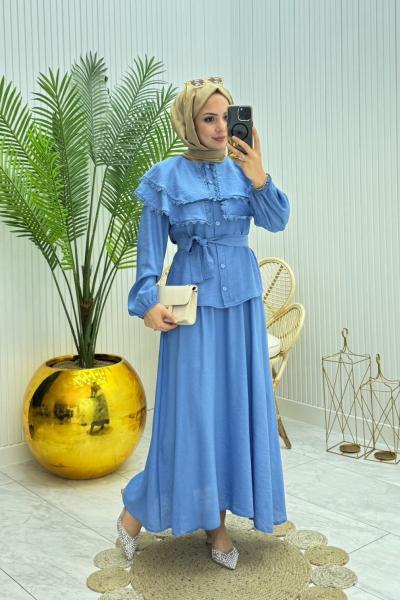 Candy Takım Mavi Mavi