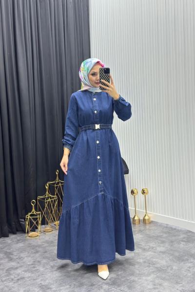 Dalya Kot Elbise Lacivert Lacivert