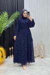 DİYAR ELBİSE LACİVERT Lacivert