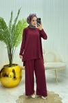Ekonomix Tesettür Takım Bordo Bordo