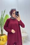 Ekonomix Tesettür Takım Bordo Bordo
