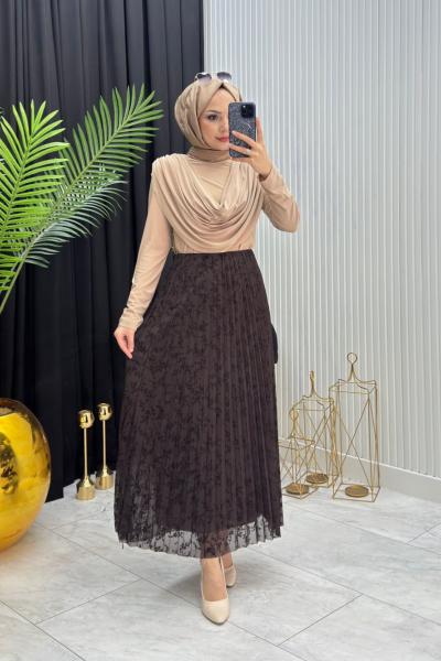 ELİF DANTEL TAKIM KAHVERENGİ Kahverengi