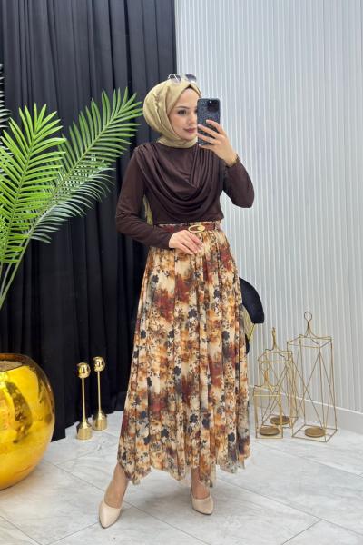 Gizem Etek Kahverengi  Kahverengi