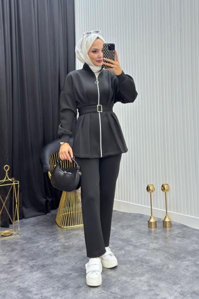 Gizem Takım Siyah Siyah