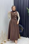 İsabel Elbise Kahverengi  Kahverengi