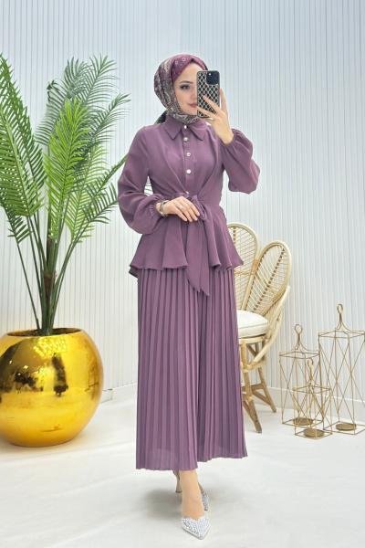 Lal Tesettür Takım Gül Gül