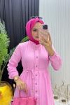 Leylim Elbise Pembe Pembe