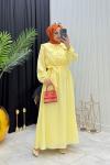 Maysa Elbise Sarı Sarı