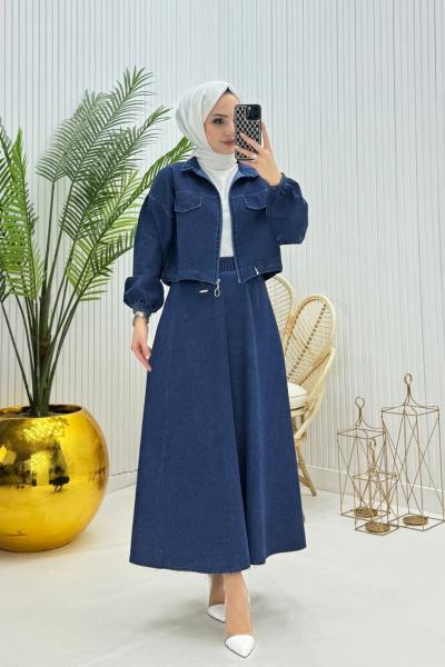 Moli Tesettür Takım Lacivert  Lacivert