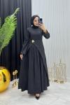 Nalya Elbise Siyah Siyah