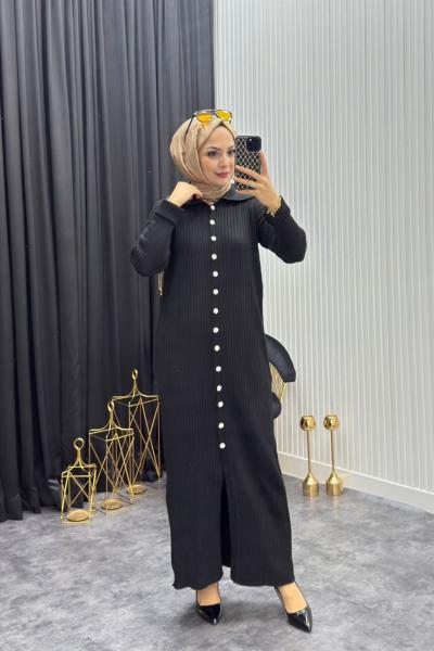 Nare Elbise Siyah Siyah