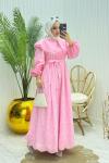 Paris Elbise Mavi Pembe