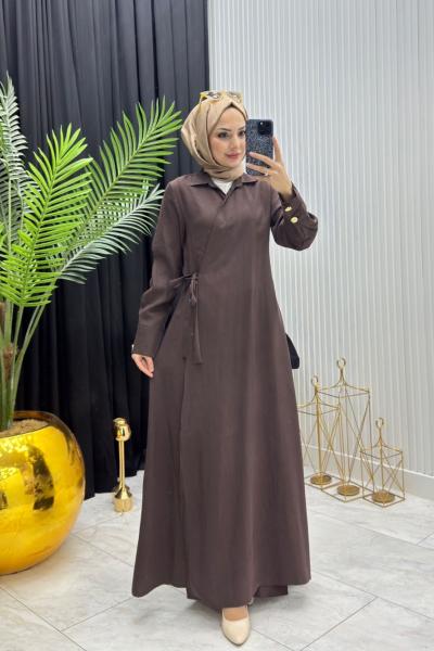 Retro Ferace Kahverengi  Kahverengi