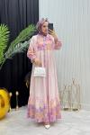 Romantik Elbise Pembe Pembe