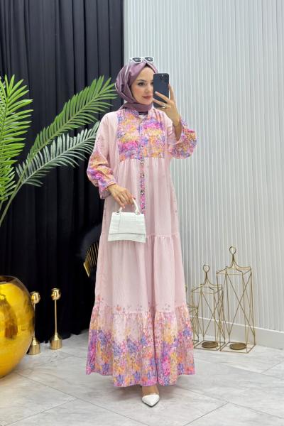 Romantik Elbise Pembe Pembe