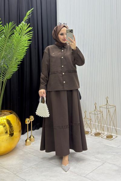 Sera Takım Kahverengi Kahverengi