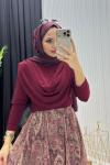 Serpil Sandy Tunik Bordo Bordo