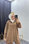 Simli Takım Kahverengi  Kahverengi