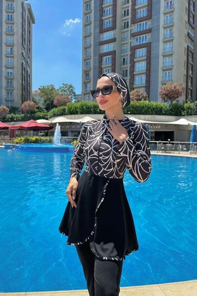 Tesettür Mayo Siyah Siyah