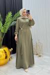 Viral Elbise Haki Yeşili Haki